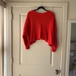 Free People festival pier pullover cropped sweater